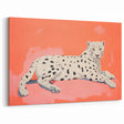 Maximalist Wall Art – Bold Decor Featuring a Leopard on Coral Pink