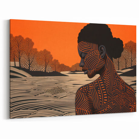 Maximalist Wall Art – Bold Decor Featuring Afrocentric Silhouette