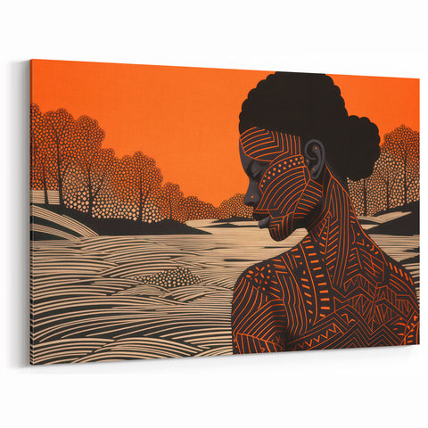 Maximalist Wall Art – Bold Decor Featuring Afrocentric Silhouette