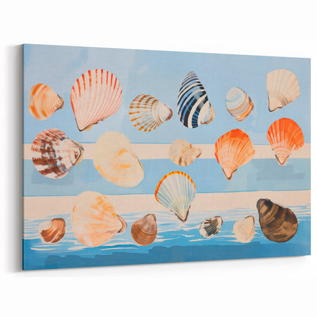 Maximalist Wall Art – Coastal Decor Featuring Colorful Seashells