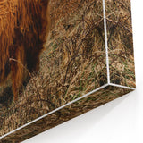 Highland Cow by the Coast Rustic Wall Art – Farmhouse Nature Decor Print