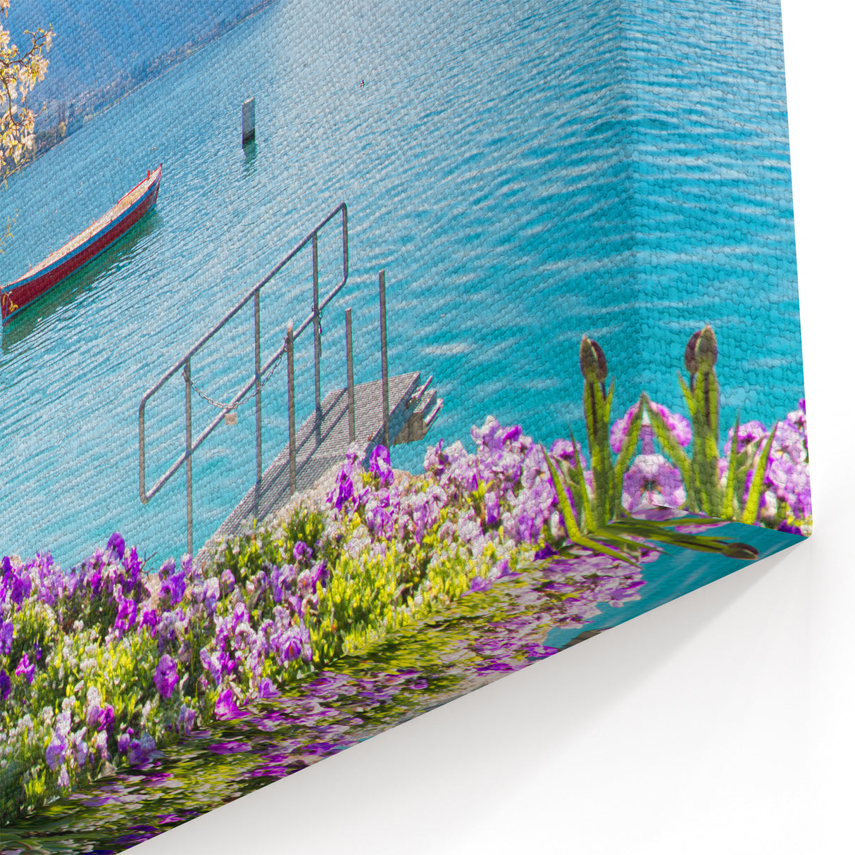Swiss Scenic Artwork - Lake Geneva View Switzerland Framed Art