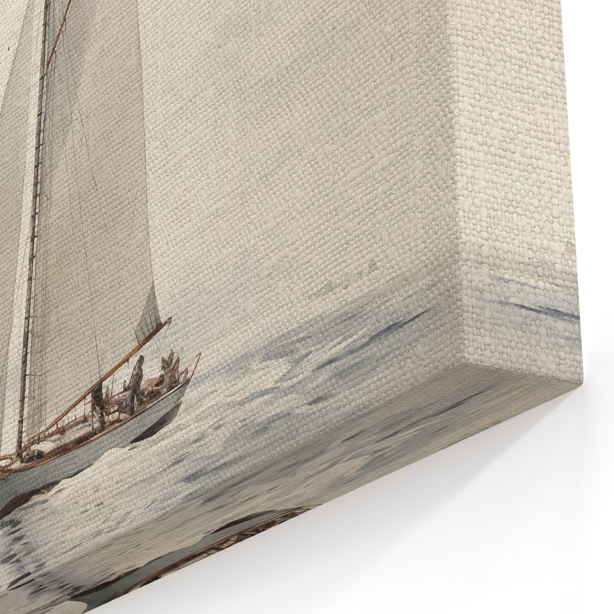 Minimalist Sailboat Wall Art – Serene Nautical Design in Soft Tones