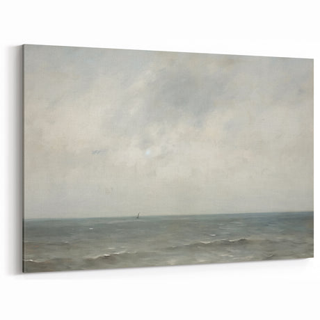 Minimalist Seascape Wall Art – Soft Tones of the Tranquil Horizon