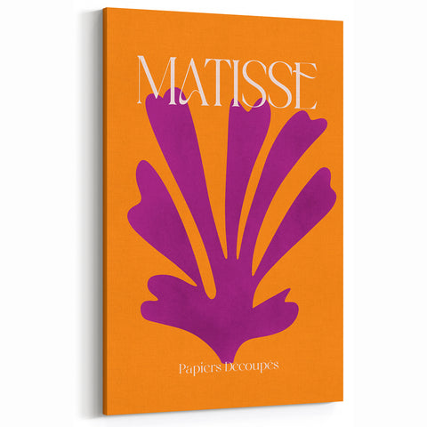 Modern Wall Decor – Contemporary Canvas Art Inspired by Matisse’s Cutouts