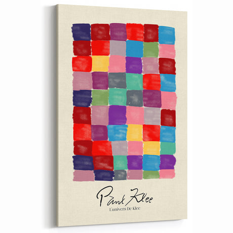 Modern Abstract Wall Art – Paul Klee-Inspired "L'univers De Klee" Print