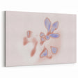 Abstract Floral Nature-Inspired Gradient Art with Soft Blue Petals