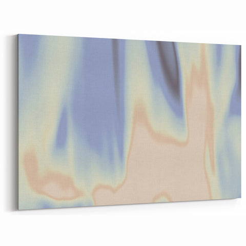 Nature-Inspired Abstract Gradient Wall Art with Blue and Beige Hues