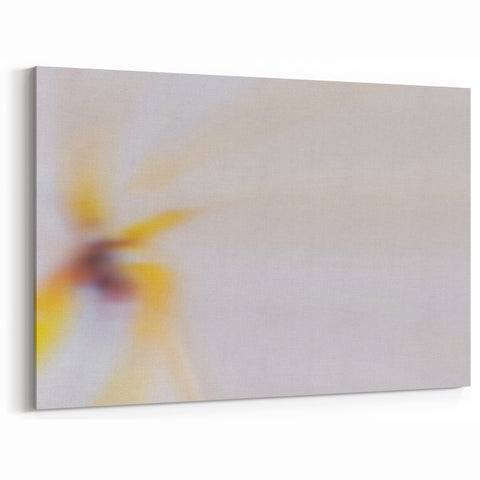 Abstract Nature-Inspired Wall Art with Soft Yellow and White Gradients