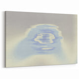 Abstract Blue Gradient Wall Art with Subtle Grainy Textured Hues