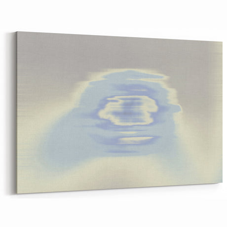 Abstract Blue Gradient Wall Art with Subtle Grainy Textured Hues