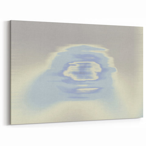 Abstract Blue Gradient Wall Art with Subtle Grainy Textured Hues