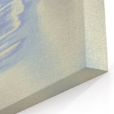 Abstract Blue Gradient Wall Art with Subtle Grainy Textured Hues