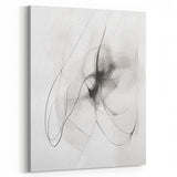 Modern Minimalist Wall Art - Black and White Abstract Line Art Prints