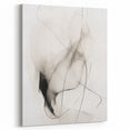Minimalist Wall Art - Abstract Black and White Flowing Line Art Print