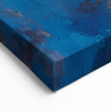 Glam Wall Art - Radiant Golden Sun and Trees in Blue Mountain Landscape