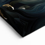 Glam Wall Art - Dreamlike Golden Landscape with Rolling Hills and Moon
