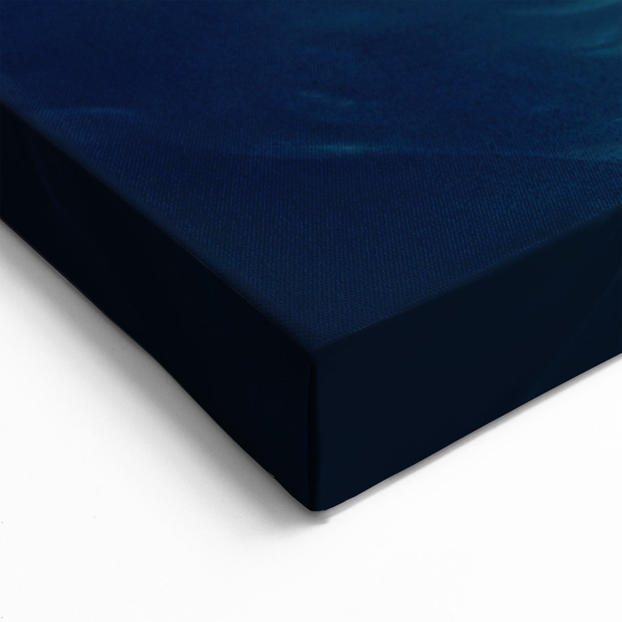 Glam Wall Art - Abstract Gold and Deep Blue Flowing Wave Design