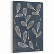 Mid Century Modern Art - Abstract Retro Leaf Pattern in Minimalist Style