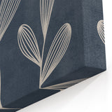 Mid Century Modern Art - Abstract Retro Leaf Pattern in Minimalist Style