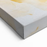 Abstract Glam Wall Art - Fluid Blue and Gold Accents on Canvas