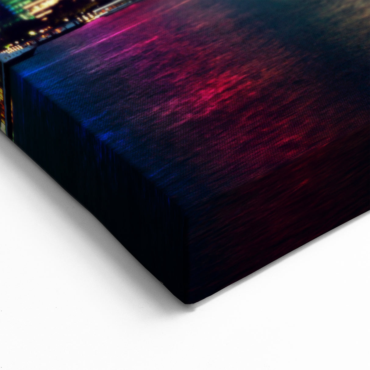 Shanghai Night Skyline Wall Art - Illuminated Cityscape Canvas