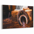 Rustic Wall Art - Horseshoes and Wood Rustic Decor for Farmhouse Charm