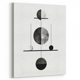 Modern Minimalist Wall Art - Geometric Black and White Abstract Art Print