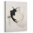 Abstract Minimalist Wall Art - Black and White Brushstroke Art Print