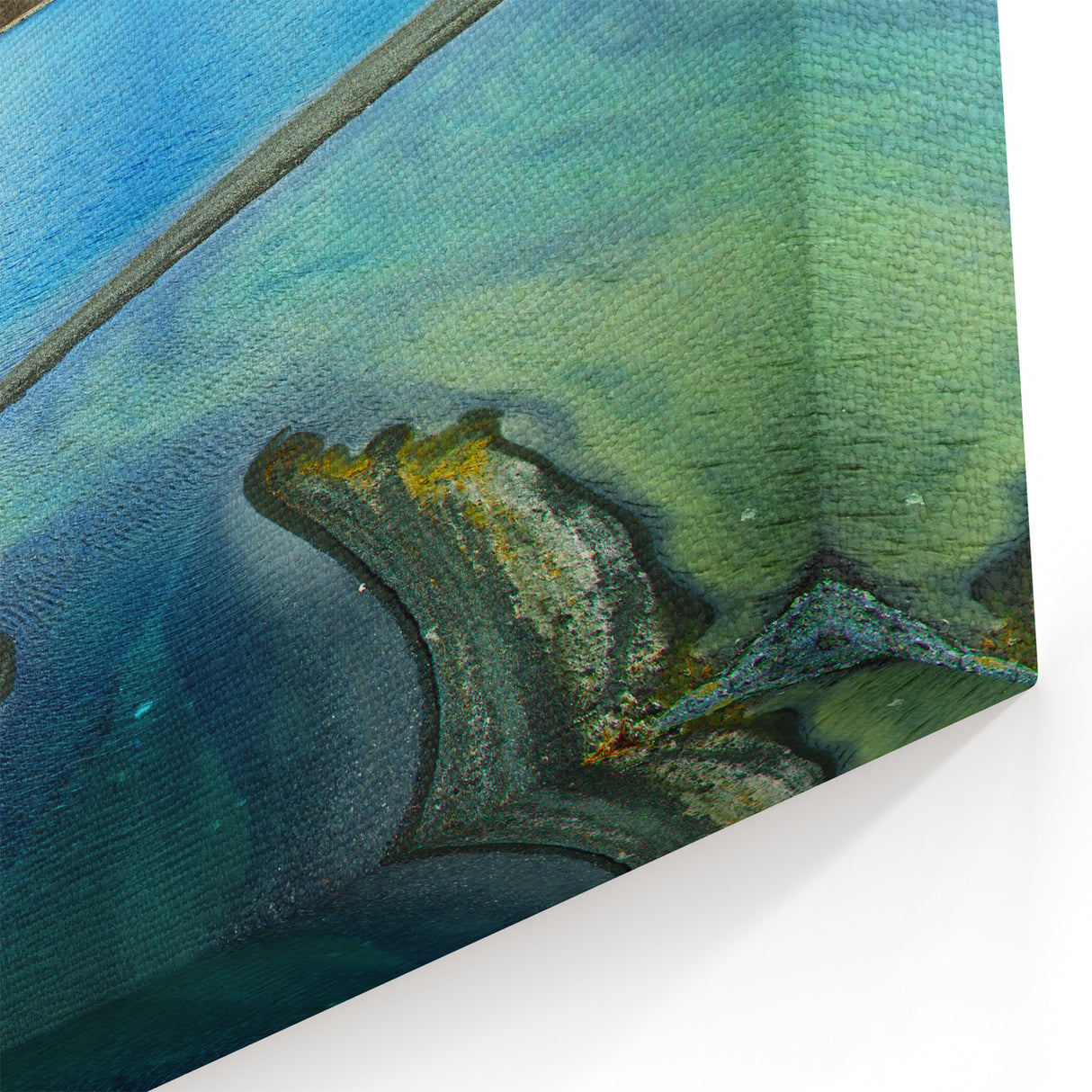 Scenic Tibet Prints - Serene Tibetan Lake Landscape Acrylic and Canvas Art