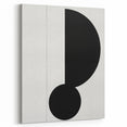 Minimalist Geometric Wall Art - Bold Black and White Abstract Design