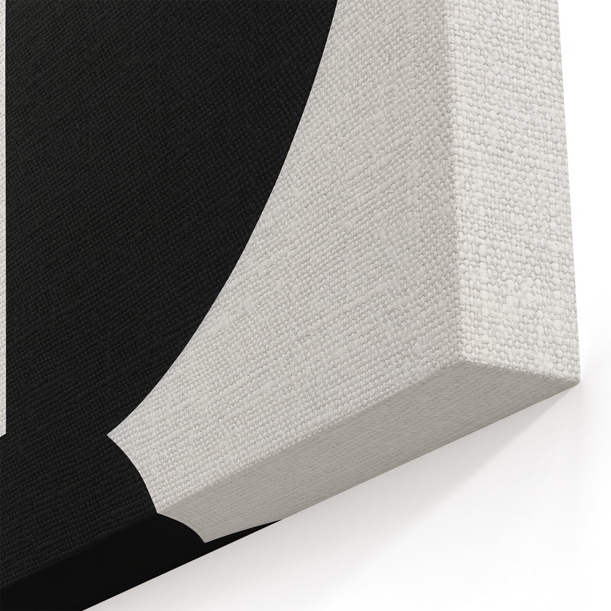Minimalist Geometric Wall Art - Bold Black and White Abstract Design