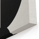 Minimalist Geometric Wall Art - Bold Black and White Abstract Design