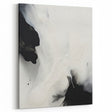 Minimalist Abstract Art - Black and White Flowing Modern Design