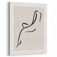 Minimalist Line Art Wall Print - Elegant Abstract Figure in Black