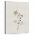 Minimalist Wall Art – Delicate Botanical Flower Sketch for Modern Decor