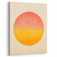 Minimalist Wall Art – Abstract Circle in Sunset Hues for Modern Decor