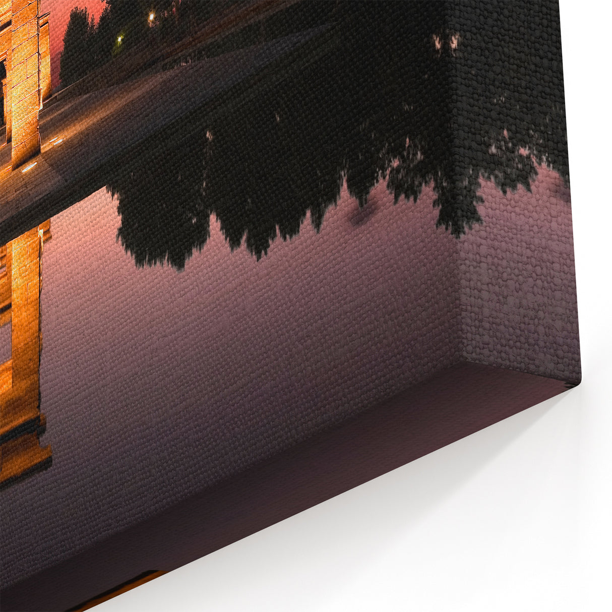 Temple of Debod at Sunset - Scenic Madrid Wall Art Canvas Print