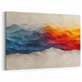 Glam Wall Art – Vibrant Abstract Mountain Landscape with Bold Colors
