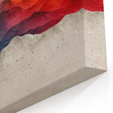 Glam Wall Art – Vibrant Abstract Mountain Landscape with Bold Colors