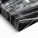 Stunning Madrid Cityscape Art - Iconic Gran Vía in Black and White Canvas