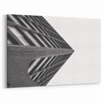 Brutalist Wall Art | Modern Geometric Industrial Design Canvas Print
