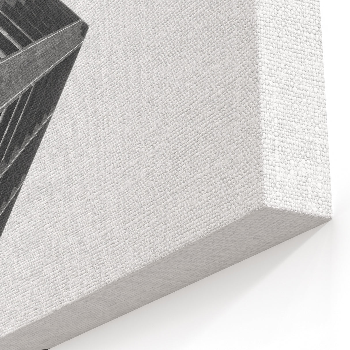 Brutalist Wall Art | Modern Geometric Industrial Design Canvas Print