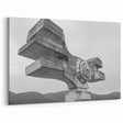 Brutalist Wall Art | Modern Industrial Concrete Geometric Sculpture Print