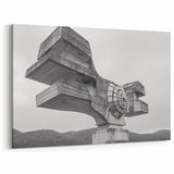 Brutalist Wall Art | Modern Industrial Concrete Geometric Sculpture Print