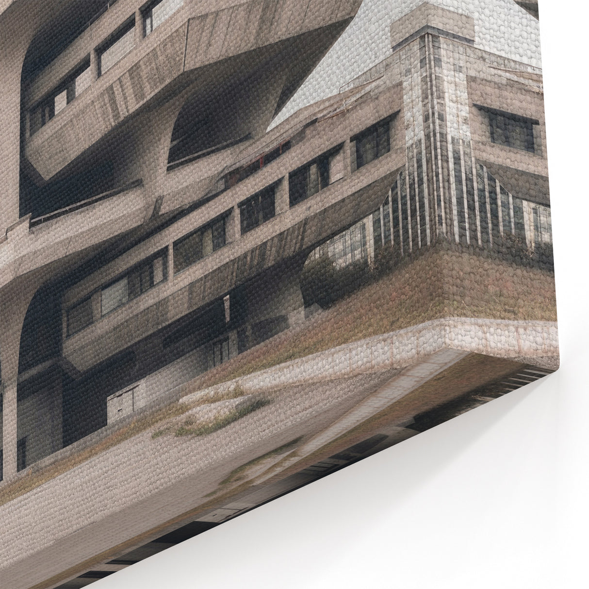 Brutalist Wall Art | Modern Industrial Architecture Concrete Design Print
