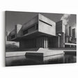 Brutalist Wall Art | Industrial Concrete Architecture Geometric Print