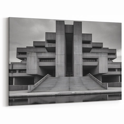 Brutalist Wall Art | Monumental Industrial Concrete Architecture Print