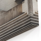 Brutalist Wall Art | Minimalist Concrete Architecture Geometric Print