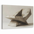 Brutalist Design Art | Geometric Concrete Sculpture Modern Industrial Print